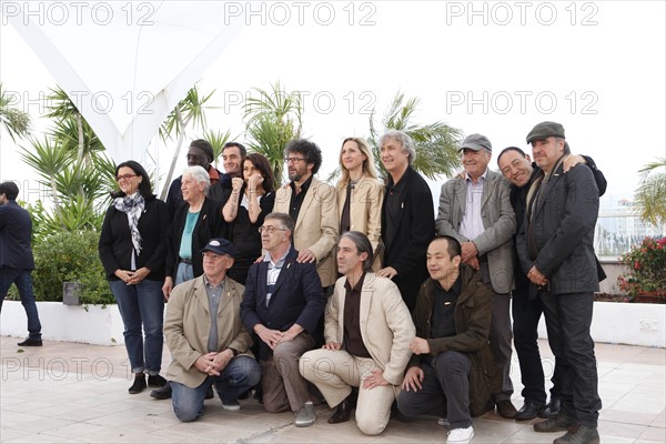 Cast and crew, "Caricaturistes, fantassins de la démocratie", 2014 Cannes film Festival