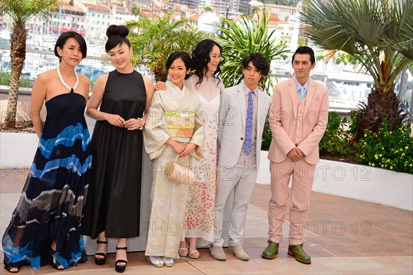 Cast and crew, "Still the water (Futatsume no mado)", 2014 Cannes film Festival