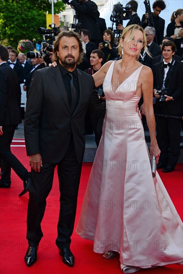 Henri Leconte and his wife Florentine Leconte, 2014 Cannes film Festival