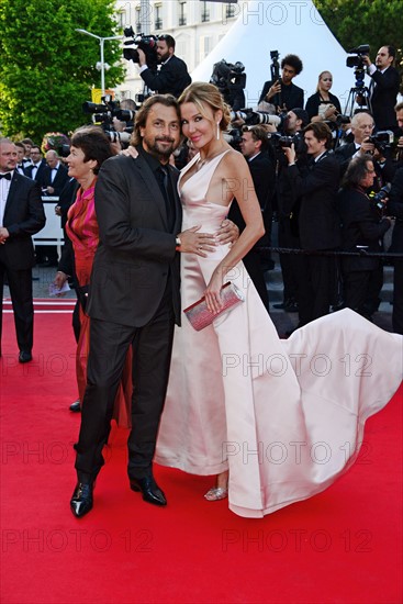 Henri Leconte et sa femme Florentine Leconte, Festival de Cannes 2014