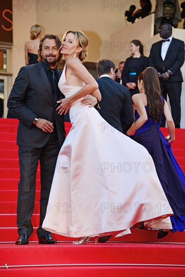 Henri Leconte and his wife Florentine Leconte, 2014 Cannes film Festival