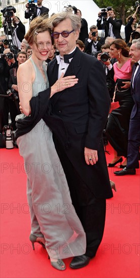Wim Wenders and Donata Wenders, 2014 Cannes film Festival