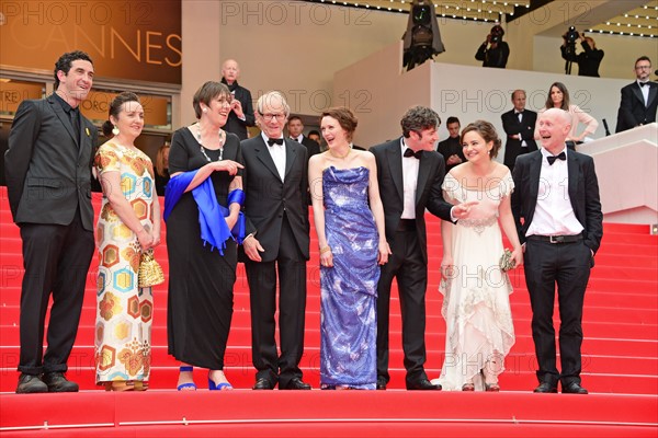 Cast and crew, "Jimmy's hall", 2014 Cannes film Festival