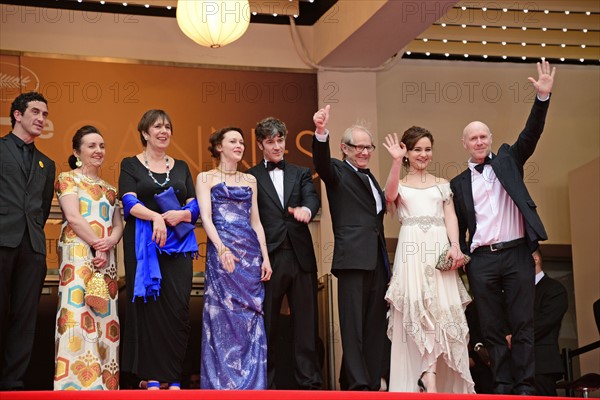 Cast and crew, "Jimmy's hall", 2014 Cannes film Festival