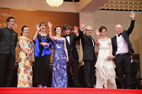 Cast and crew, "Jimmy's hall", 2014 Cannes film Festival