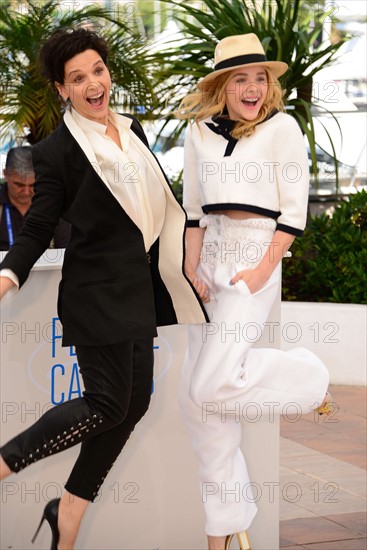 Juliette Binoche et Chloé Grace Moretz, Festival de Cannes 2014