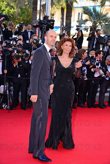 Eduardo Ponti et Sophia Loren, Festival de Cannes 2014