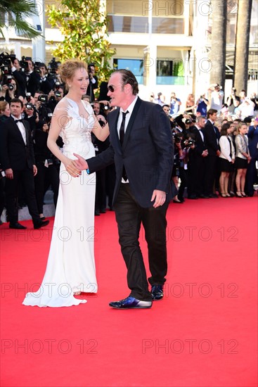 Uma Thurman et Quentin Tarantino, Festival de Cannes 2014