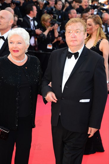 Line Renaud and Dominique Besnehard, 2016 Cannes Film Festival