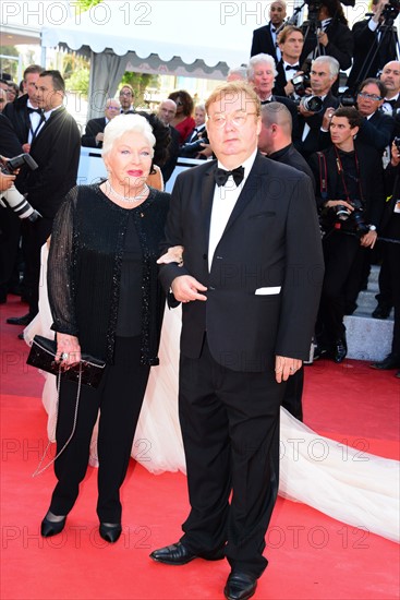 Line Renaud and Dominique Besnehard, 2016 Cannes Film Festival