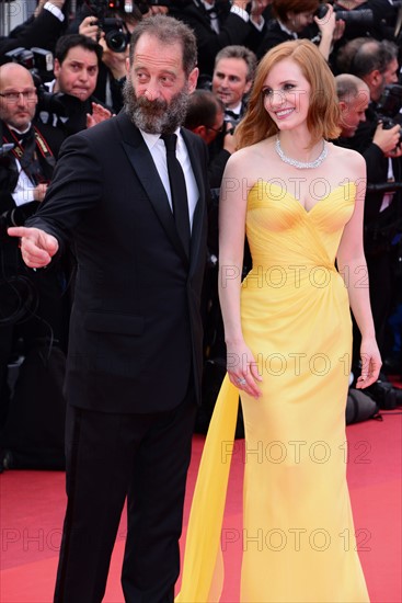 Vincent Lindon and Jessica Chastain, 2016 Cannes Film Festival