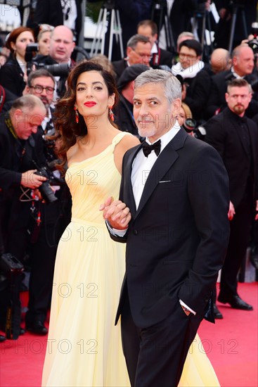 George Clooney with wife Amal, 2016 Cannes Film Festival