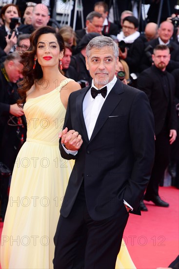 George Clooney with wife Amal, 2016 Cannes Film Festival