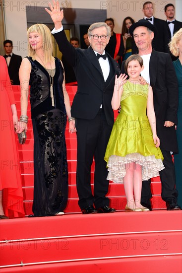 Steven Spielberg, Kate Capshaw, Ruby Barnhill, Mark Rylance, 2016 Cannes Film Festival