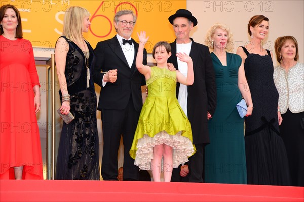 Steven Spielberg, Kate Capshaw, Ruby Barnhill, Mark Rylance, 2016 Cannes Film Festival