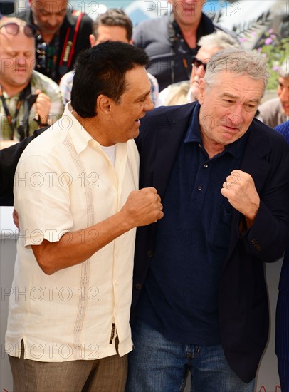 Robert De Niro and Roberto Duran, 2016 Cannes Film Festival