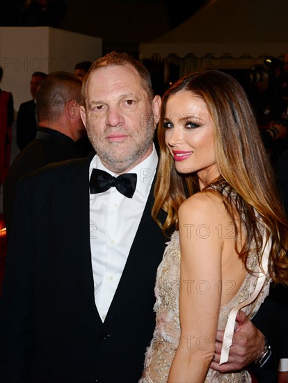 Harvey Weinstein et sa femme Georgina Chapman, Festival de Cannes 2016