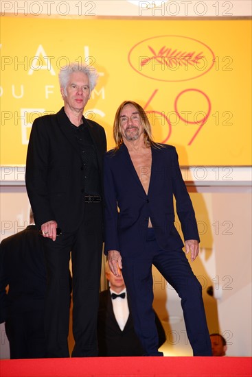 Jim Jarmusch et Iggy Pop, Festival de Cannes 2016