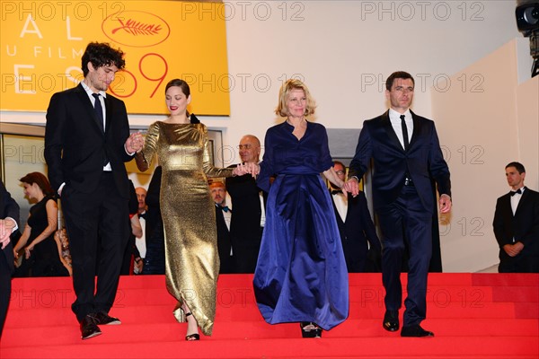 Equipe du film "Mal de pierres", Festival de Cannes 2016