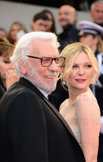 Donald Sutherland and Kirsten Dunst, 2016 Cannes Film Festival