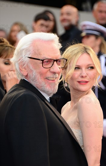 Donald Sutherland et Kirsten Dunst, Festival de Cannes 2016