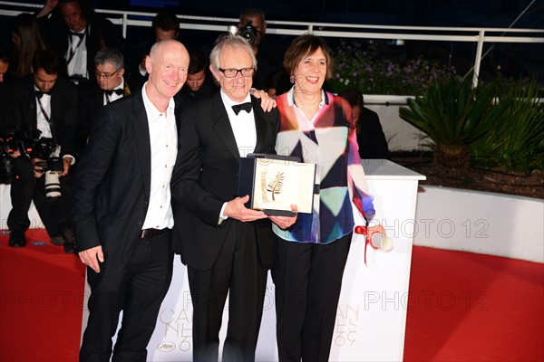 Paul Laverty, Ken Loach, Rebecca O'Brien, 2016 Cannes Film Festival