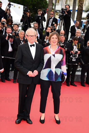 Ken Loach and Rebecca O'Brien, 2016 Cannes Film Festival