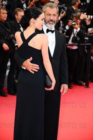 Mel Gibson with his partner Rossalind Ross, 2016 Cannes Film Festival