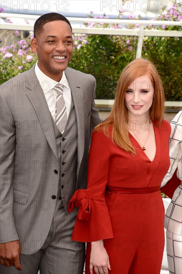 Will Smith and Jessica Chastain, 2017 Cannes Film Festival