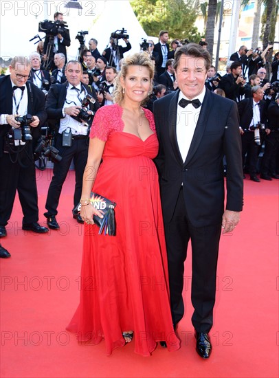 Laura Tenoudji and Christian Estrosi, 2017 Cannes Film Festival