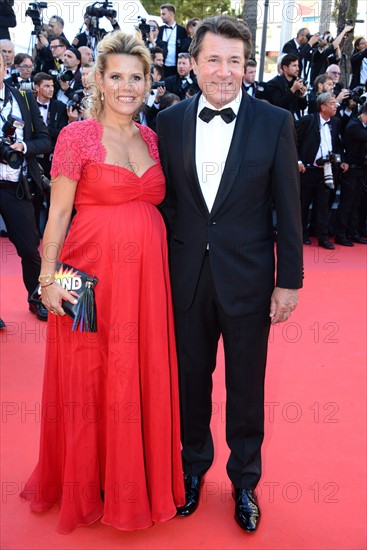 Laura Tenoudji and Christian Estrosi, 2017 Cannes Film Festival