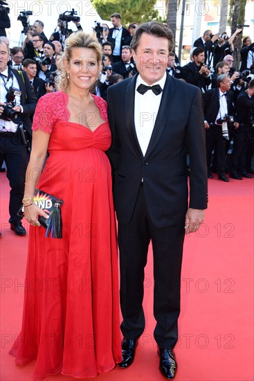 Laura Tenoudji and Christian Estrosi, 2017 Cannes Film Festival