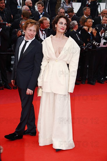 Jeanne Balibar, Mathieu Amalric, 2017 Cannes Film Festival