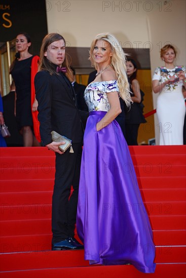 Christophe Guillarmé and Victoria Silvstedt, 2017 Cannes Film Festival