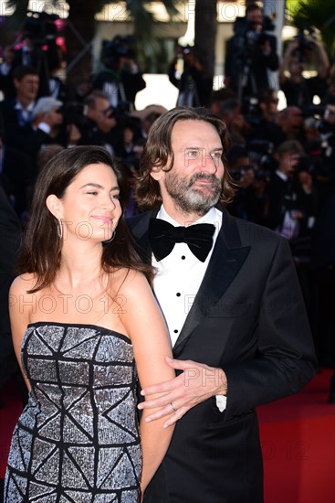 Frédéric Beigbeder and Lara Micheli, 2017 Cannes Film Festival
