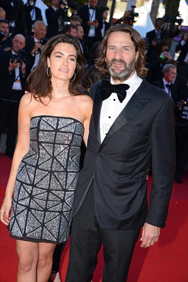 Frédéric Beigbeder and Lara Micheli, 2017 Cannes Film Festival
