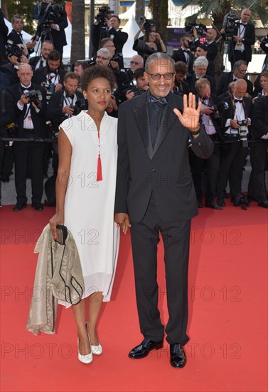 Abderrahmane Sissako with his wife, 2017 Cannes Film Festival