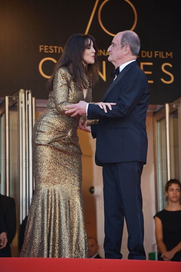 Monica Bellucci and Pierre Lescure, 2017 Cannes Film Festival