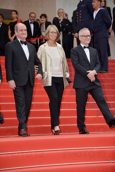 Pierre Lescure, Françoise Nyssen et Thierry Frémaux, 2017 Cannes Film Festival