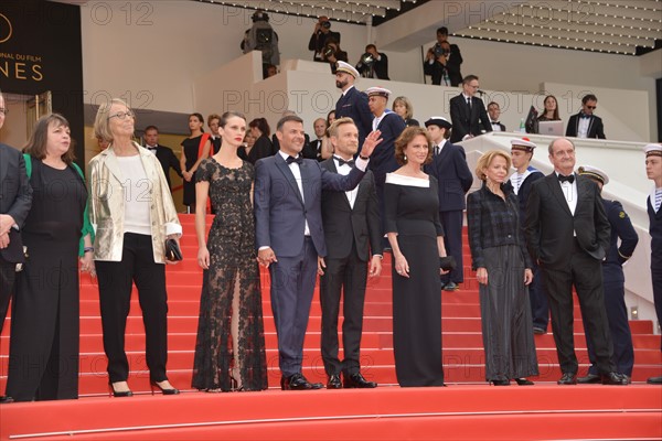 Equipe du film "L'Amant double", Festival de Cannes 2017