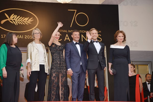 Crew of the film 'L'Amant double', 2017 Cannes Film Festival