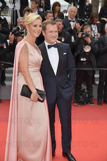 Laurence Ferrarri and Renaud Capuçon, 2017 Cannes Film Festival