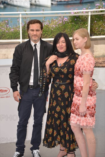 Joaquin Phoenix, Lynne Ramsay, Ekaterina Samsonov, 2017 Cannes Film Festival