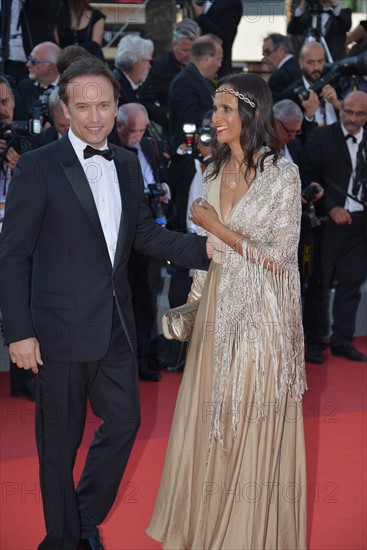Vincent Perez with his wife Karine Silla, 2017 Cannes Film Festival