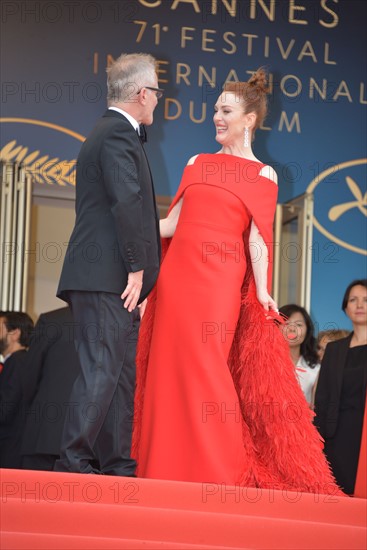 Thierry Frémaux et Julianne Moore, Festival de Cannes 2018