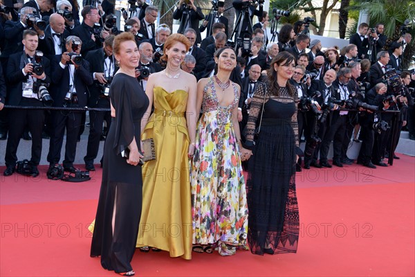 Crew of the film 'Les Filles du Soleil', 2018 Cannes Film Festival