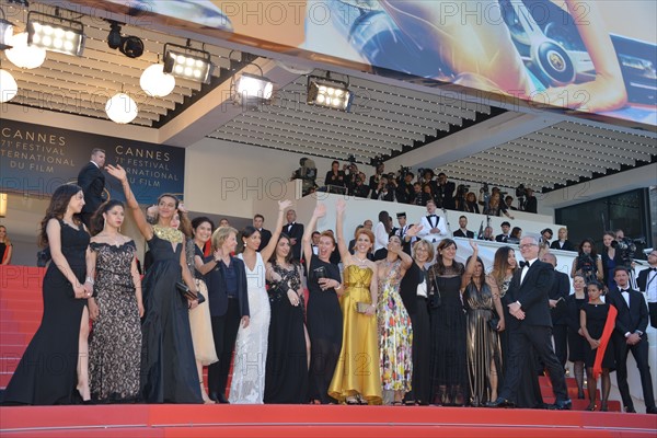 Crew of the film 'Les Filles du Soleil', 2018 Cannes Film Festival