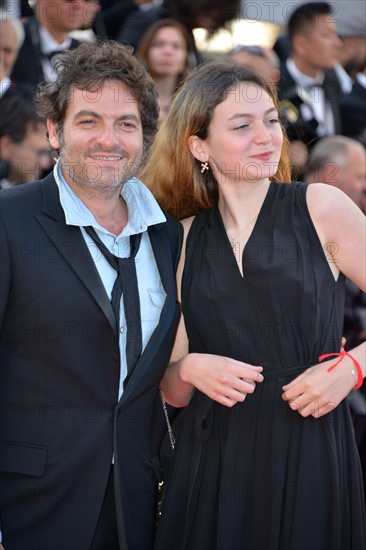 Matthieu Chedid with his daughter, 2018 Cannes Film Festival