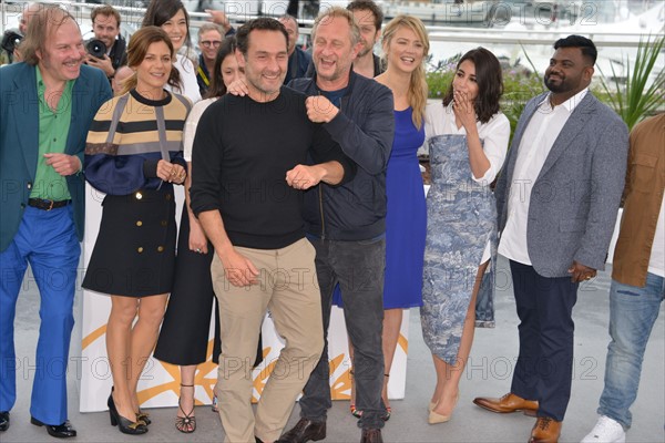 Crew of the film 'Le grand bain', 2018 Cannes Film Festival