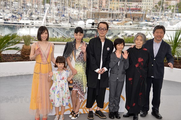 Crew of the film 'Shoplifters', 2018 Cannes Film Festival